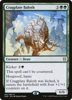 Cragplate Baloth #183p · Magic: The Gathering