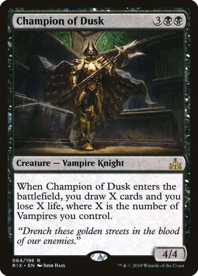 Champion of Dusk 「RIX/64」「EN」