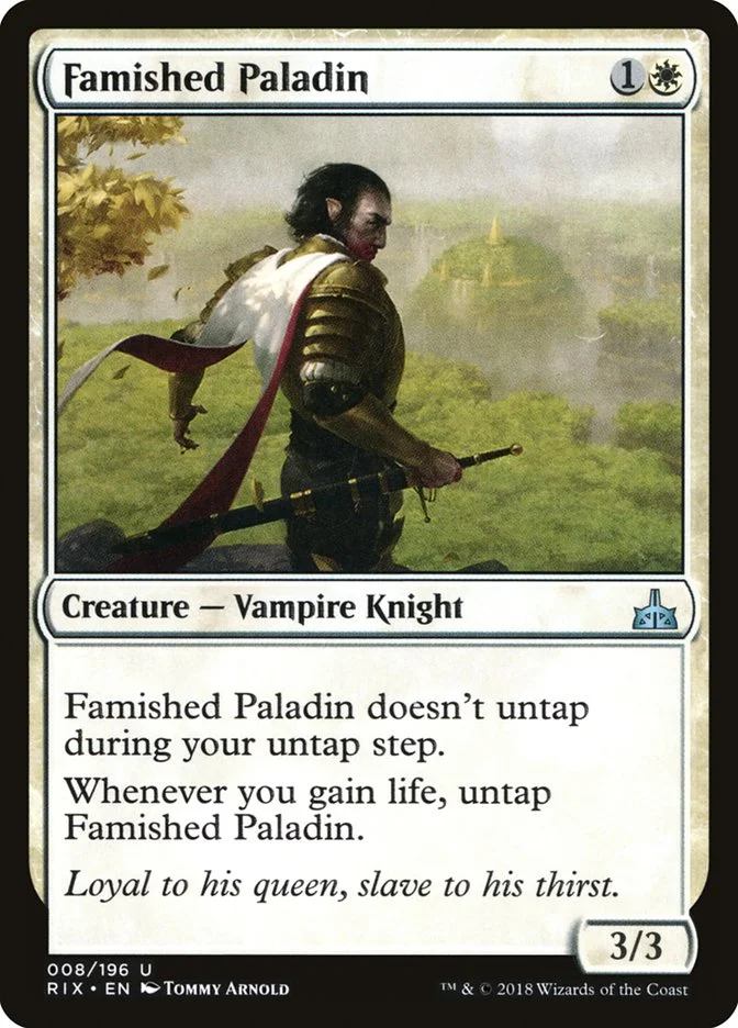 Famished Paladin 「RIX/8」「EN」