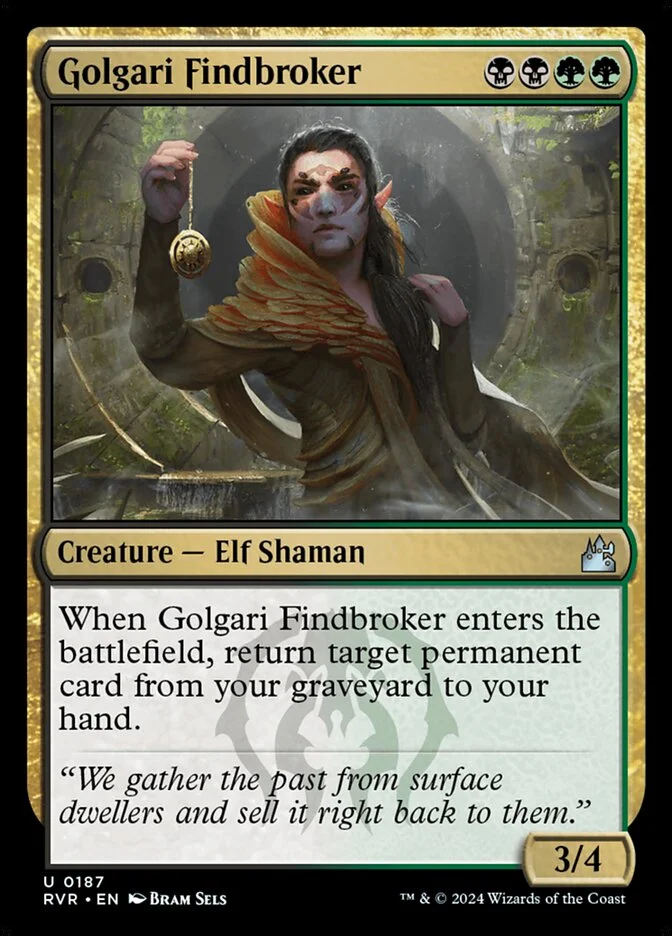 Golgari Findbroker 「RVR/187」「EN」