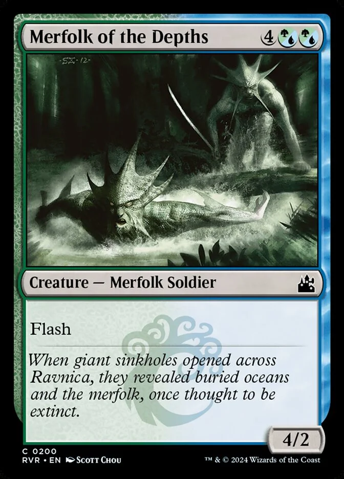 Merfolk of the Depths 「RVR/200」「EN」