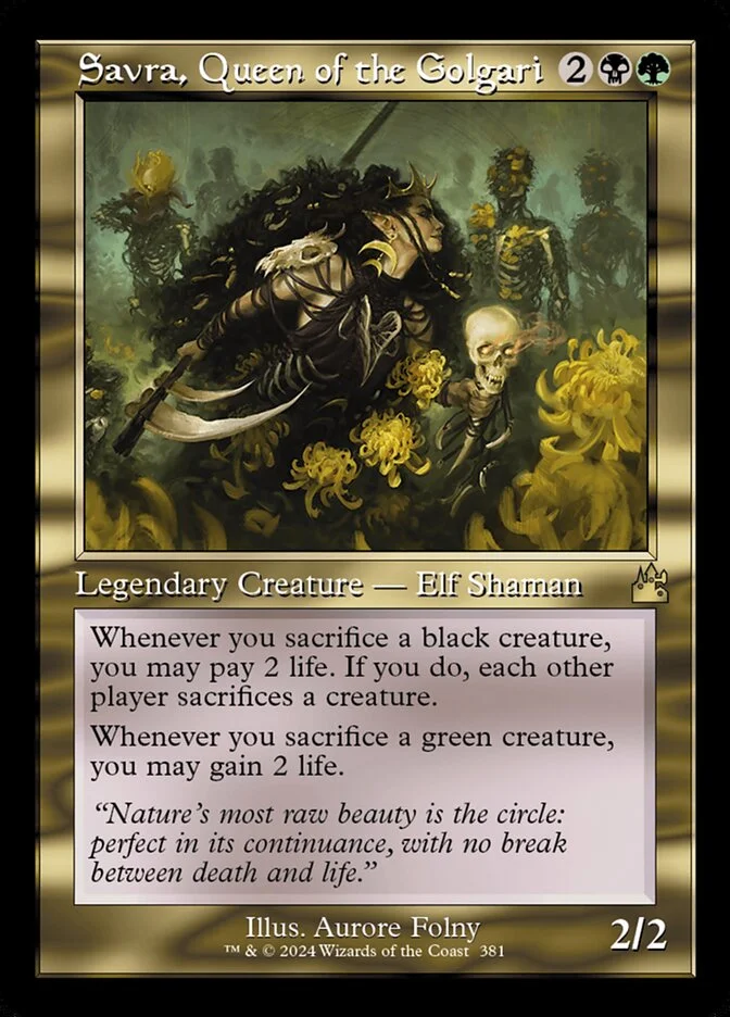 Savra, Queen of the Golgari 「RVR/381」「EN」