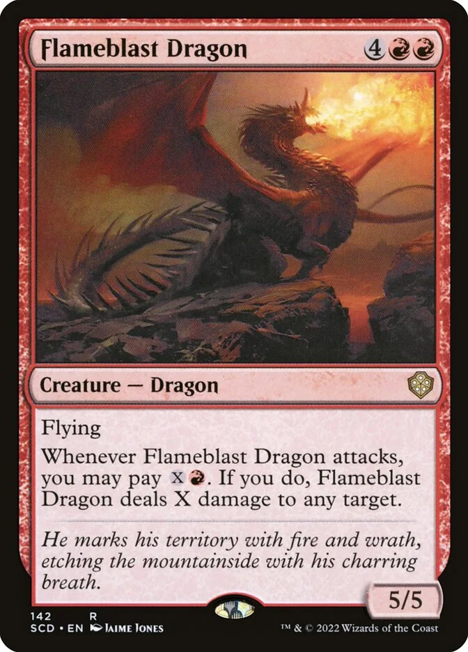 Flameblast Dragon 「SCD/142」「EN」