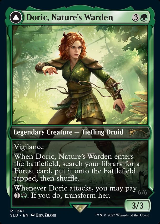 Casal, Lurkwood Pathfinder // Casal, Pathbreaker Owlbear 「SLD/1241」「EN」