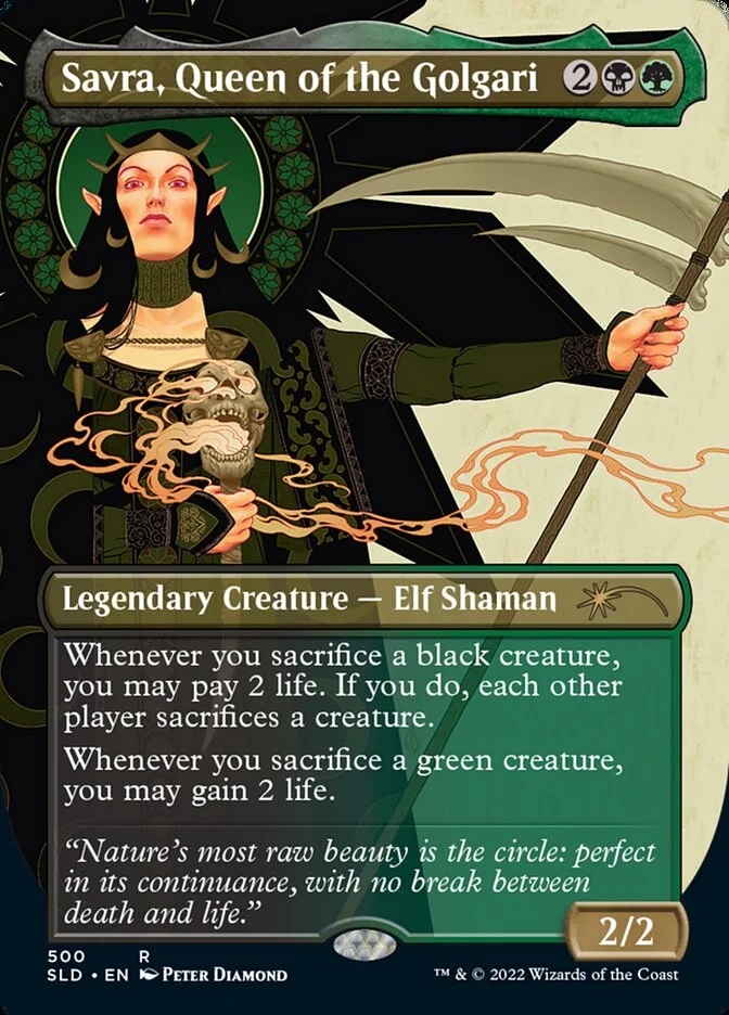 Savra, Queen of the Golgari 「SLD/500」「EN」