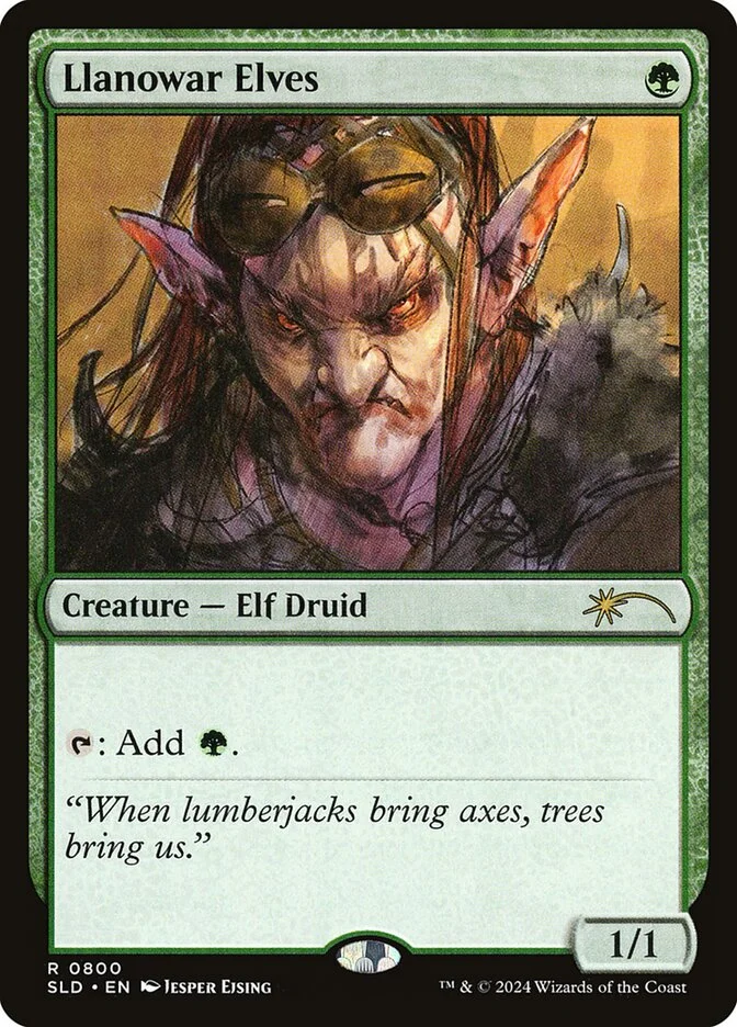 Llanowar Elves 「SLD/800」「EN」