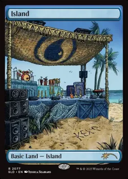 Island #2077 · Magic: The Gathering