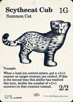 Scythecat Cub #85 · Magic: The Gathering