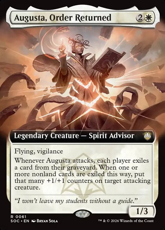 Augusta, Order Returned 「SOC/61」「EN」