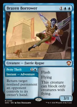 Brazen Borrower // Petty Theft #190 · Magic: The Gathering