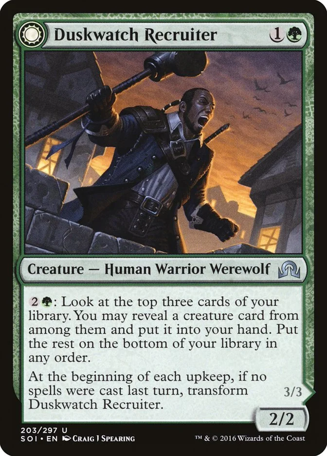 Duskwatch Recruiter // Krallenhorde Howler 「SOI/203」「EN」