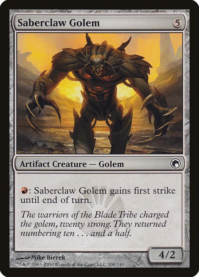 Saberclaw Golem 「SOM/200」「EN」