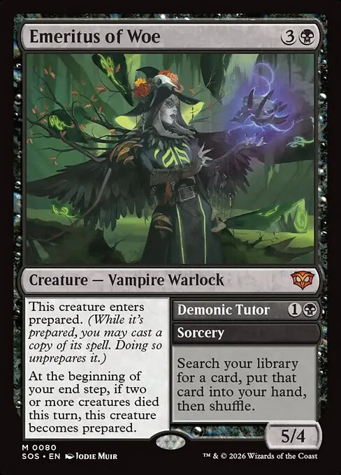 Emeritus of Woe // Demonic Tutor SOS 80