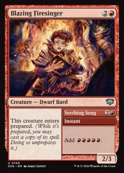 Blazing Firesinger // Seething Song #109 · Magic: The Gathering