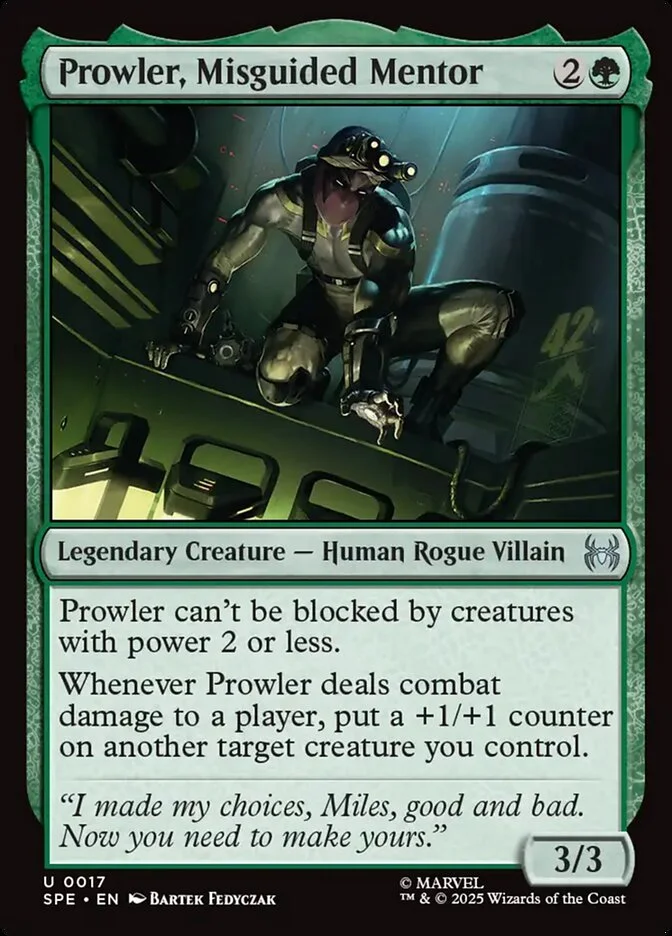 Prowler, Misguided Mentor 「SPE/17」「EN」