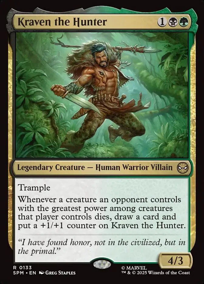 Kraven the Hunter 「SPM/133」「EN」