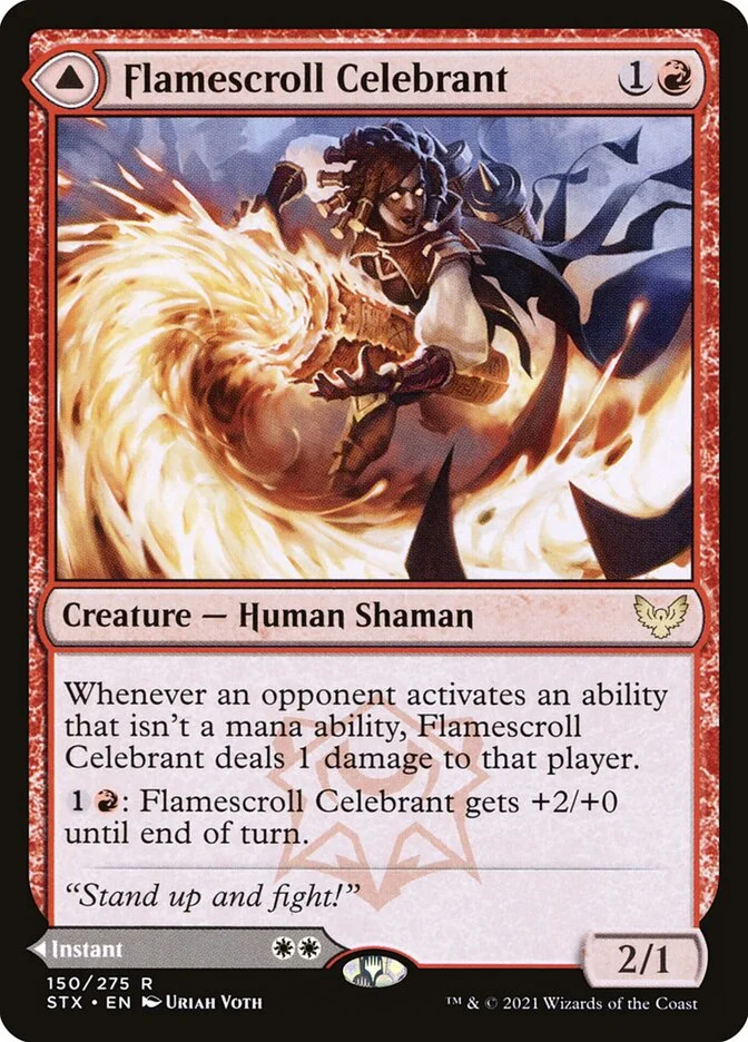 Flamescroll Celebrant // Revel in Silence 「STX/150」「EN」