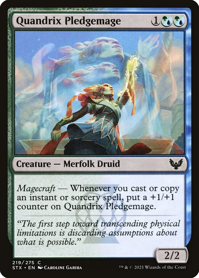 Quandrix Pledgemage 「STX/219」「EN」