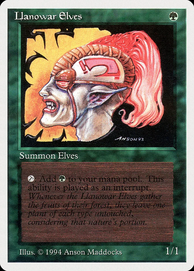 Llanowar Elves 「SUM/211」「EN」