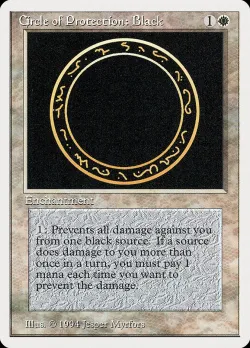 Circle of Protection: Black #9 · Magic: The Gathering