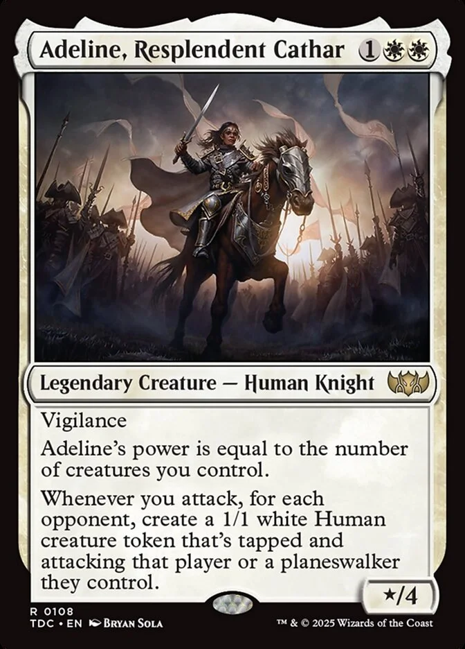 Adeline, Resplendent Cathar 「TDC/108」「EN」