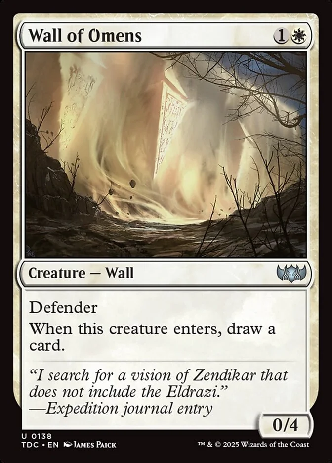 Wall of Omens 「TDC/138」「EN」