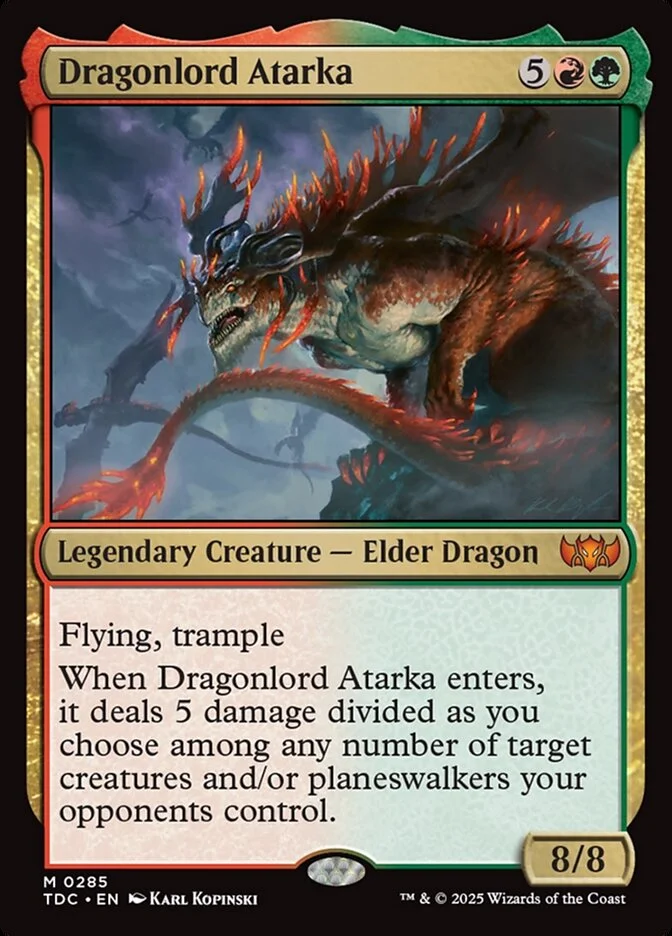 Dragonlord Atarka 「TDC/285」「EN」