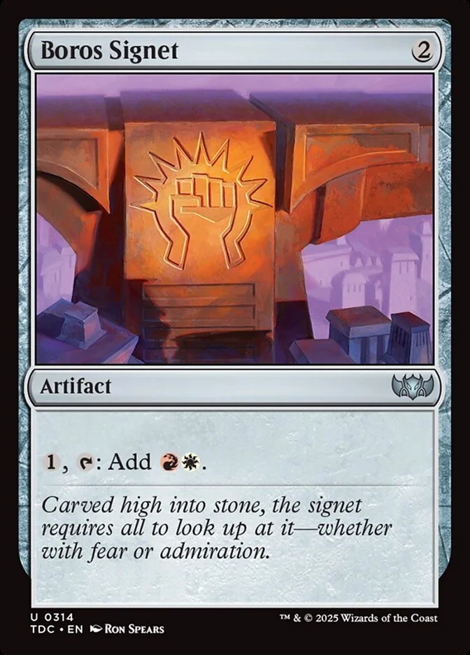 Boros Signet 「TDC/314」「EN」