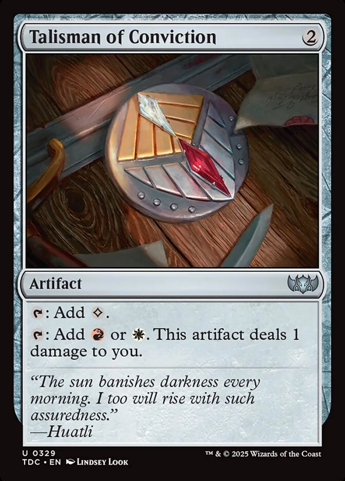 Talisman of Conviction 「TDC/329」「EN」
