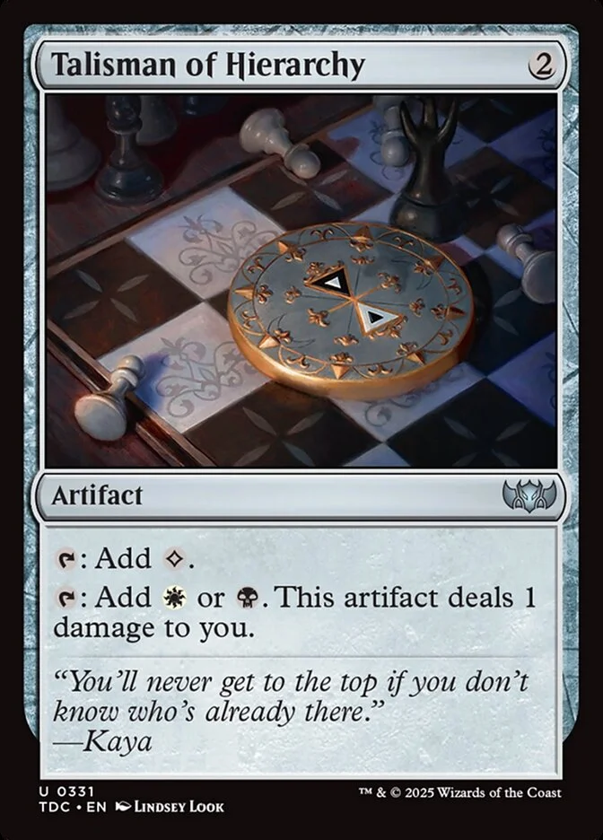 Talisman of Hierarchy 「TDC/331」「EN」