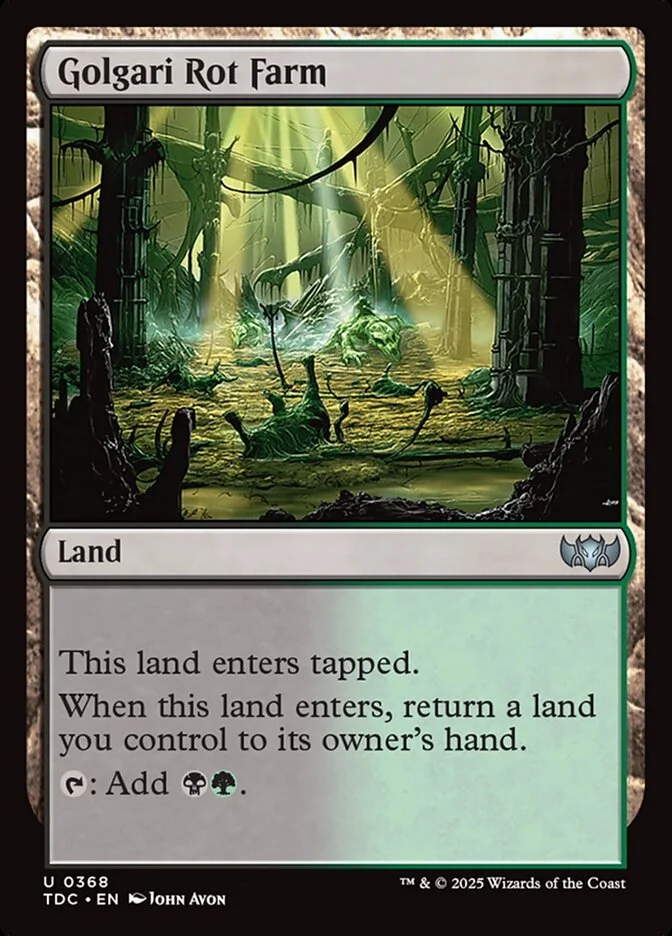 Golgari Rot Farm 「TDC/368」「EN」