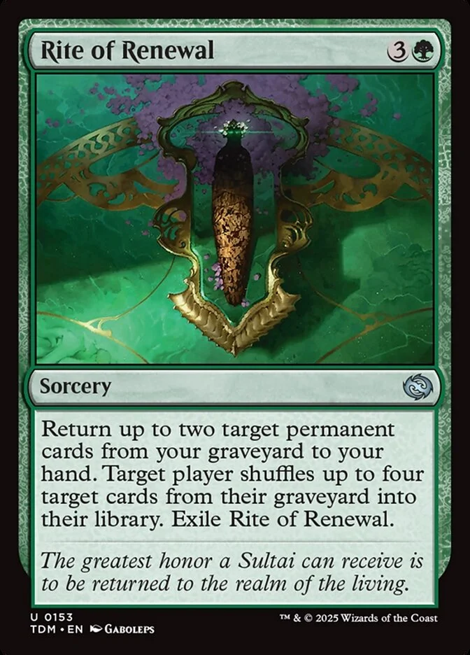 Rite of Renewal 「TDM/153」「EN」