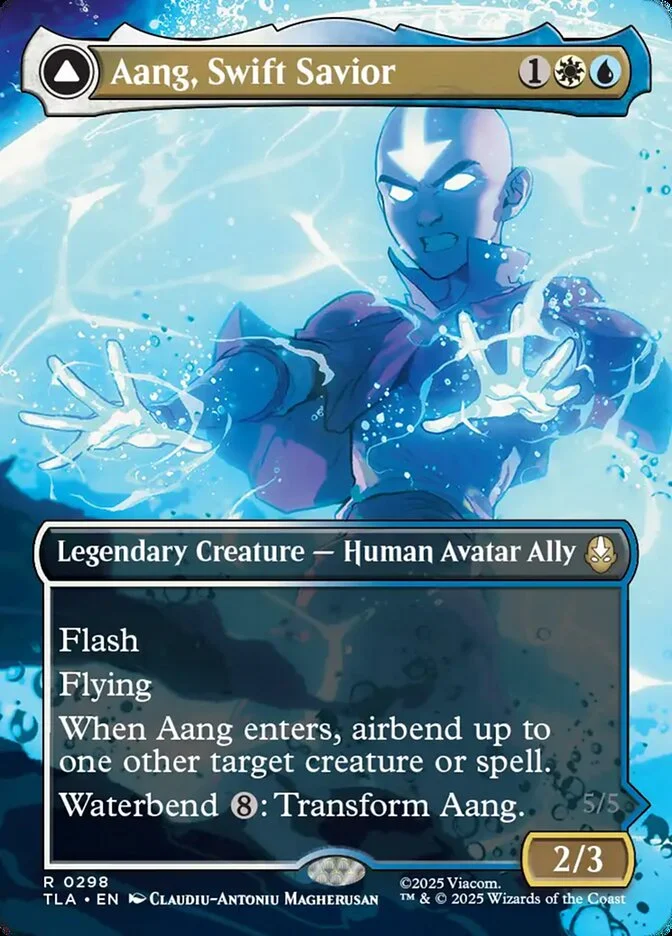 Aang, Swift Savior // Aang and La, Ocean's Fury 「TLA/298」「EN」