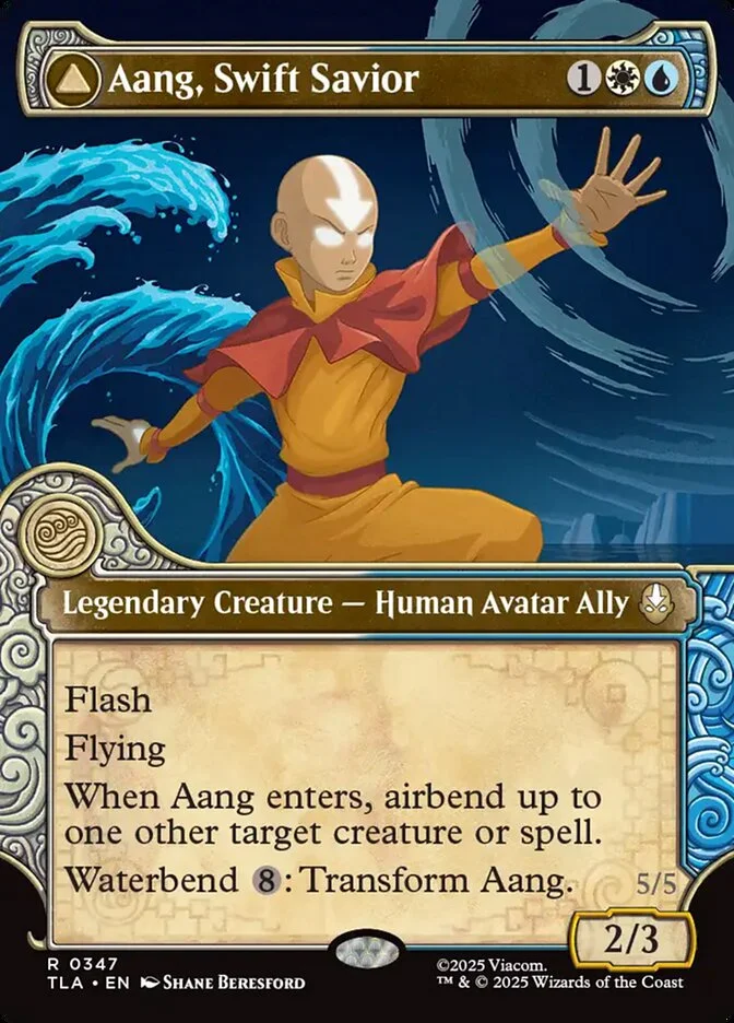 Aang, Swift Savior // Aang and La, Ocean's Fury 「TLA/347」「EN」
