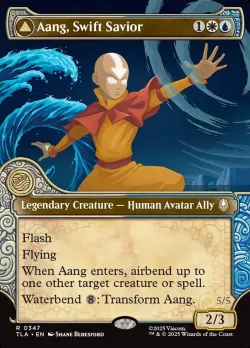 Aang, Swift Savior // Aang and La, Ocean's Fury 「TLA/347」「EN」