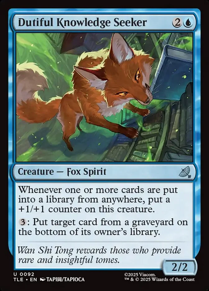 Dutiful Knowledge Seeker 「TLE/92」「EN」