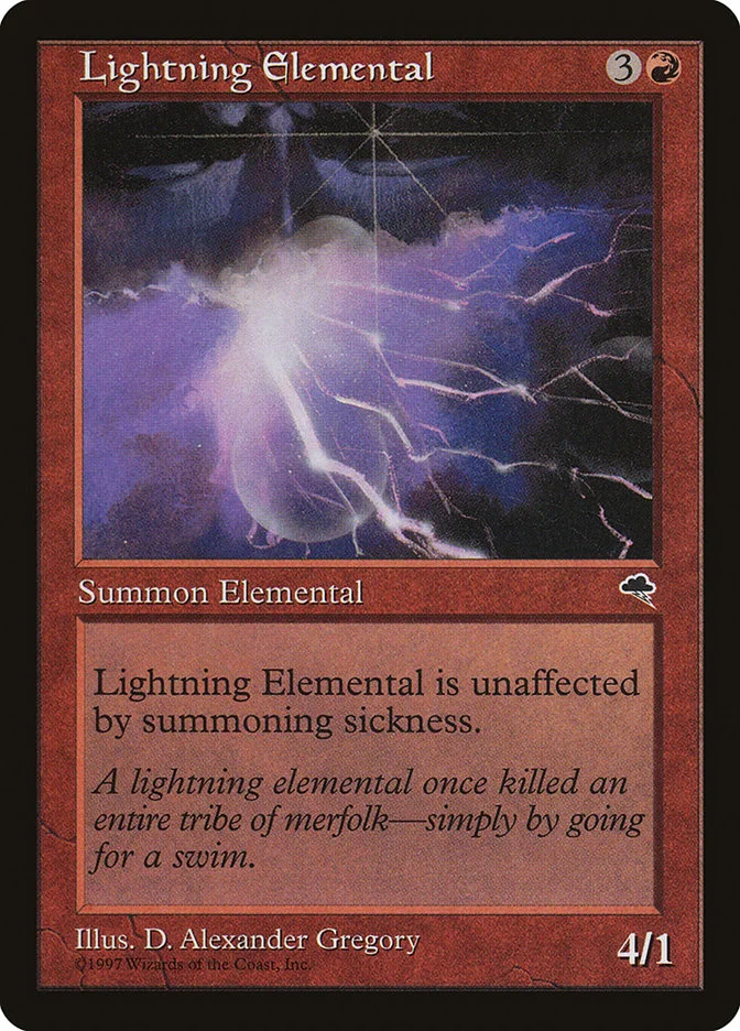 Lightning Elemental 「TMP/186」「EN」