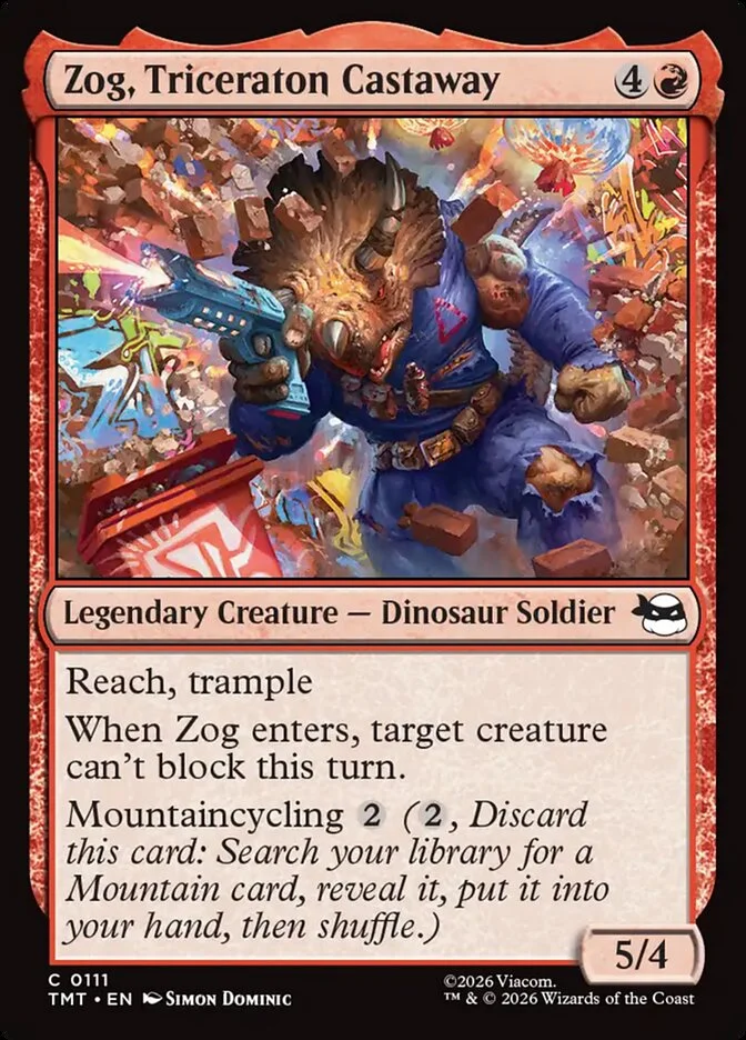 Zog, Triceraton Castaway 「TMT/111」「EN」