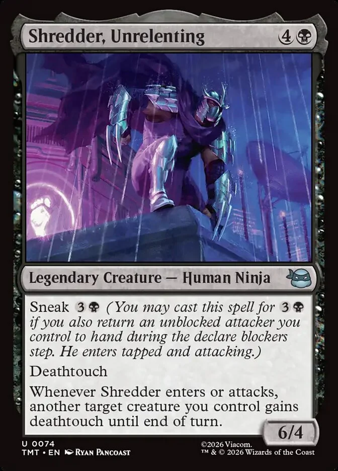 Shredder, Unrelenting 「TMT/74」「EN」