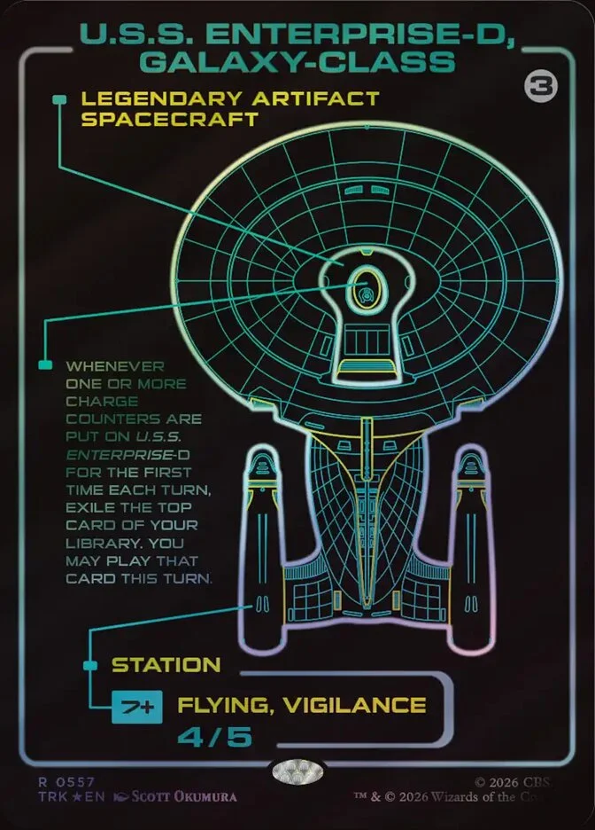U.S.S. Enterprise-D, Galaxy-Class 「TRK/557」「EN」
