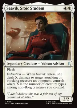 Saavik, Stoic Student #33 · Magic: The Gathering