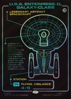U.S.S. Enterprise-D, Galaxy-Class 「TRK/557」「EN」