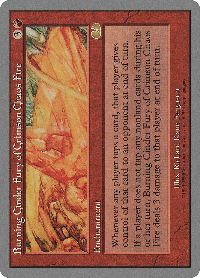 Burning Cinder Fury of Crimson Chaos Fire 「UGL/40」「EN」