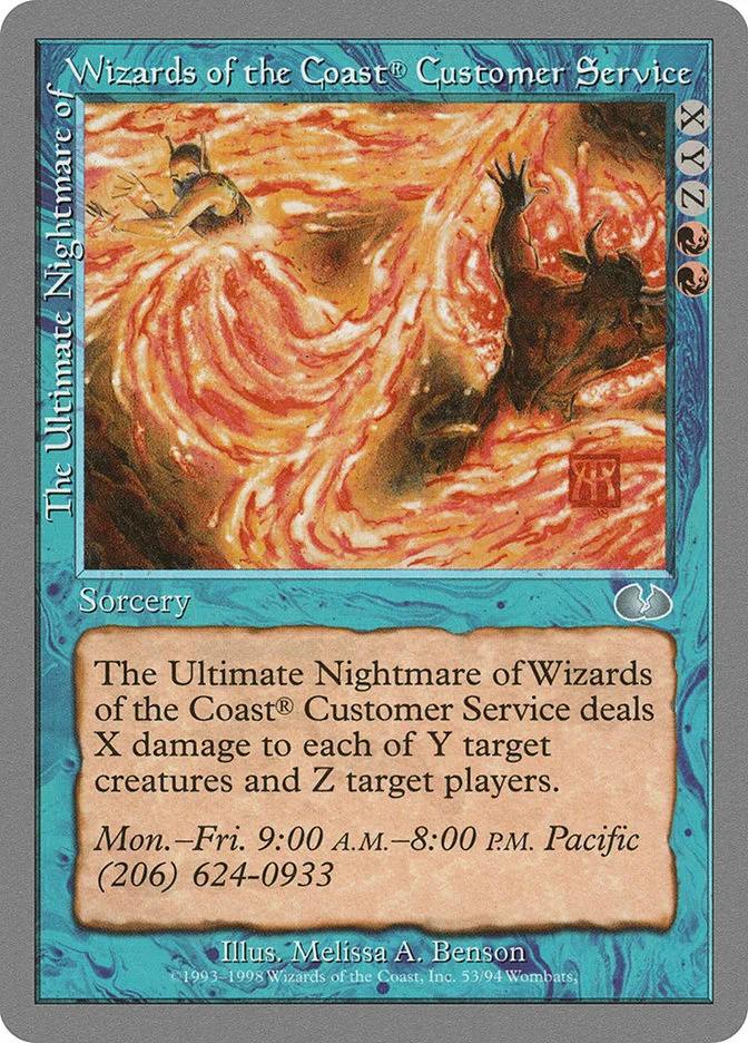 The Ultimate Nightmare of Wizards of the Coast® Customer Service 「UGL/53」「EN」