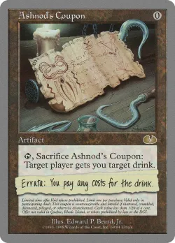 Ashnod's Coupon 「UGL/69」「EN」