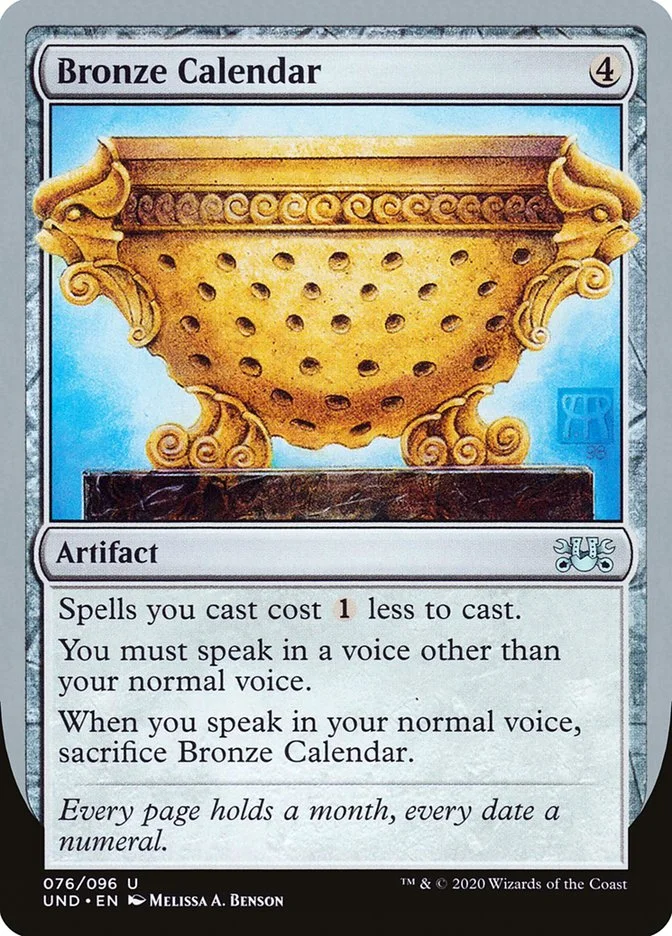 Bronze Calendar 「UND/76」「EN」