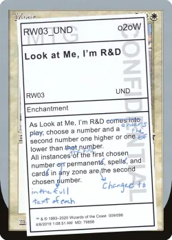 Look at Me, I'm R&D #9 · Magic: The Gathering
