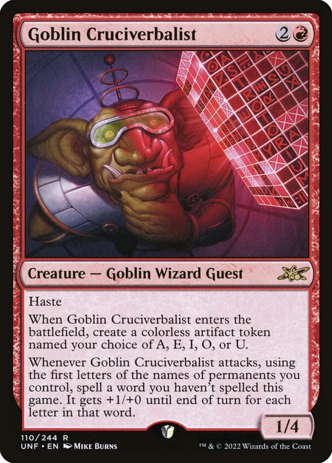 Goblin Cruciverbalist 「UNF/110」「EN」