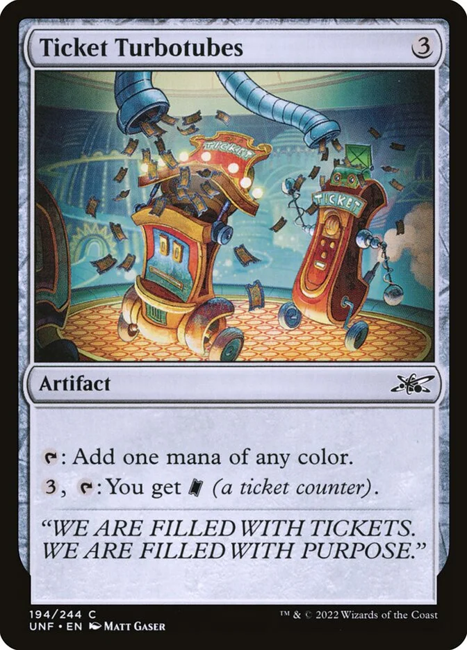 Ticket Turbotubes 「UNF/194」「EN」
