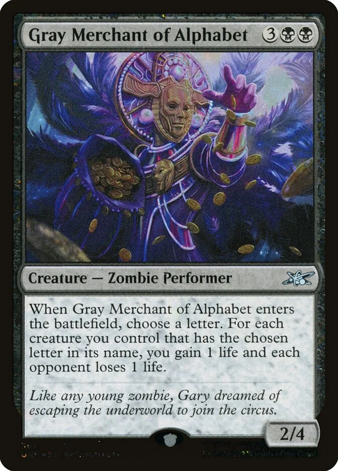 Gray Merchant of Alphabet 「UNF/361」「EN」